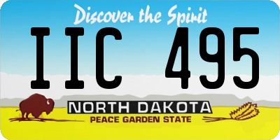 ND license plate IIC495