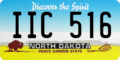 ND license plate IIC516