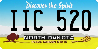 ND license plate IIC520