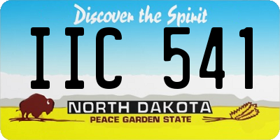 ND license plate IIC541