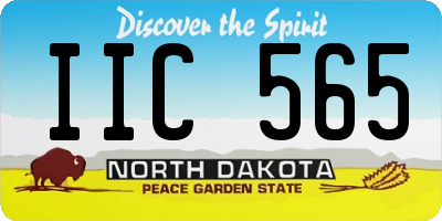 ND license plate IIC565