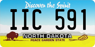 ND license plate IIC591