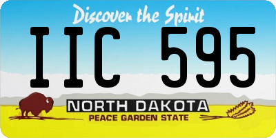 ND license plate IIC595