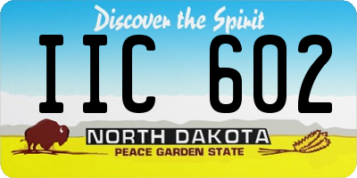 ND license plate IIC602
