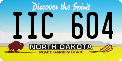 ND license plate IIC604