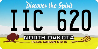 ND license plate IIC620