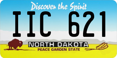 ND license plate IIC621