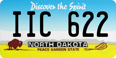 ND license plate IIC622