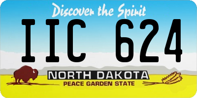 ND license plate IIC624