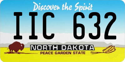 ND license plate IIC632
