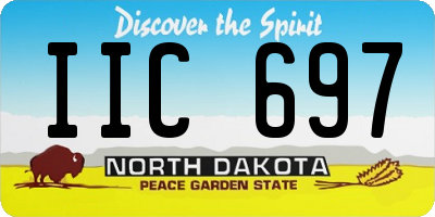 ND license plate IIC697