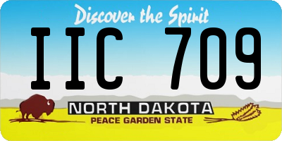 ND license plate IIC709