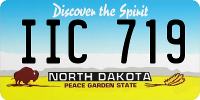 ND license plate IIC719