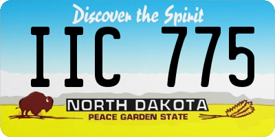 ND license plate IIC775