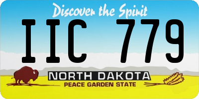 ND license plate IIC779