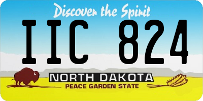 ND license plate IIC824