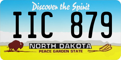ND license plate IIC879