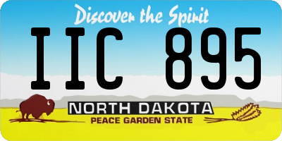ND license plate IIC895