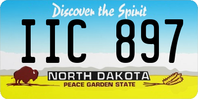 ND license plate IIC897