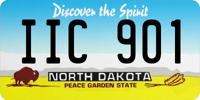 ND license plate IIC901