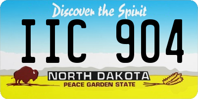 ND license plate IIC904