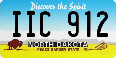 ND license plate IIC912