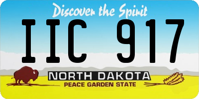 ND license plate IIC917
