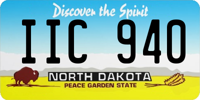 ND license plate IIC940
