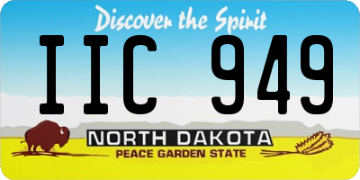 ND license plate IIC949