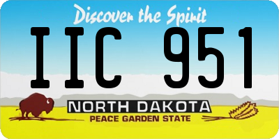 ND license plate IIC951