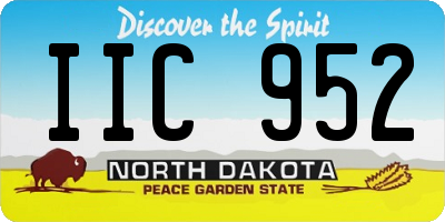 ND license plate IIC952