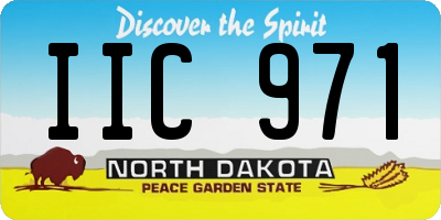 ND license plate IIC971
