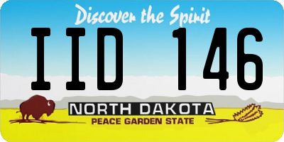 ND license plate IID146
