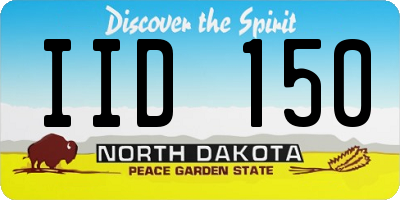 ND license plate IID150