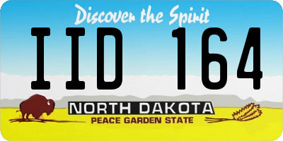 ND license plate IID164