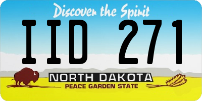 ND license plate IID271