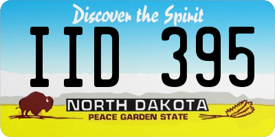 ND license plate IID395