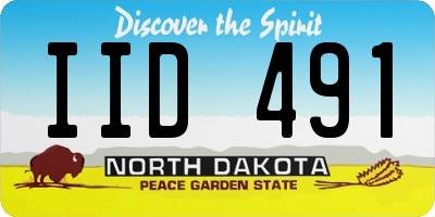 ND license plate IID491