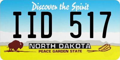 ND license plate IID517