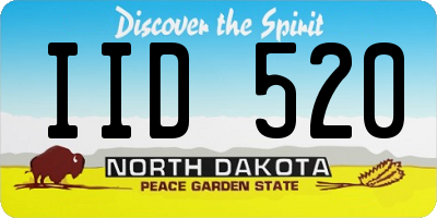 ND license plate IID520