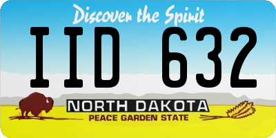 ND license plate IID632