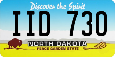 ND license plate IID730