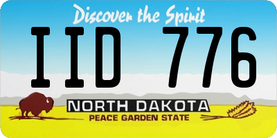 ND license plate IID776