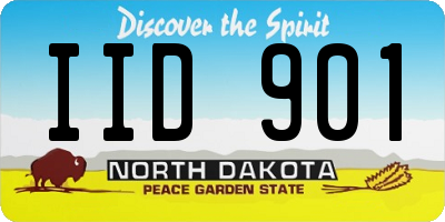 ND license plate IID901