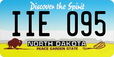 ND license plate IIE095