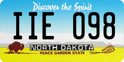 ND license plate IIE098