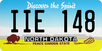 ND license plate IIE148