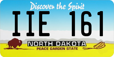 ND license plate IIE161