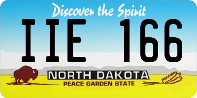 ND license plate IIE166