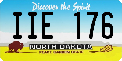 ND license plate IIE176